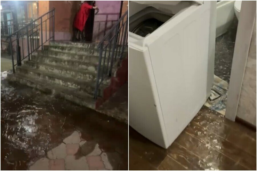 Водопад из кипятка хлынул в квартиру и на улицу у некоторых благовещенцев отопительный сезон начался с ЧП фото видео