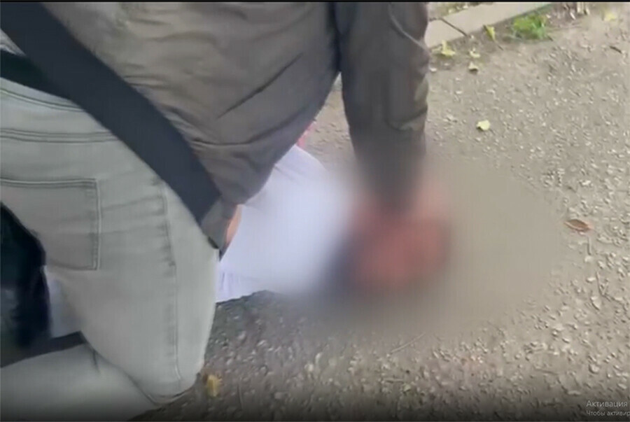 В Благовещенске на известном центральном перекрестке ударили по голове и ограбили  девушку видео