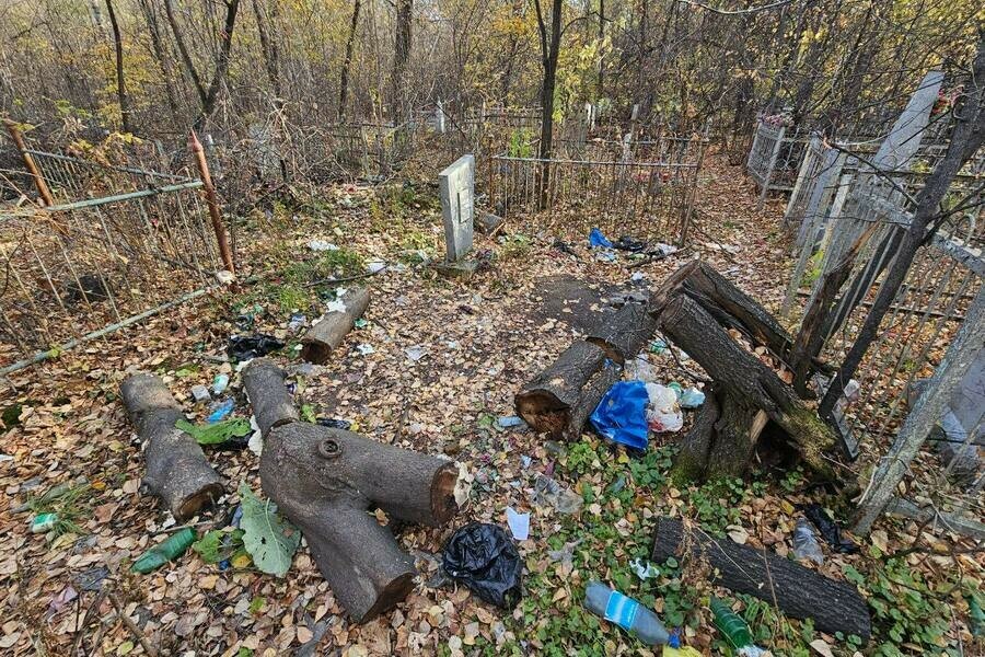 Состояние сопоставимо с городской свалкой благовещенец показал что происходит на одном из кладбищ фото 