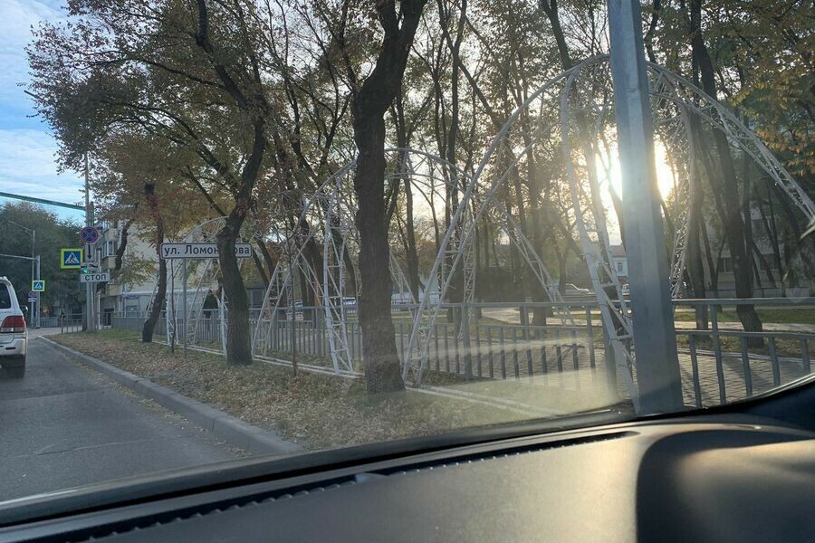 Новый год к нам мчится благовещенцы заметили предвестник праздника на улице