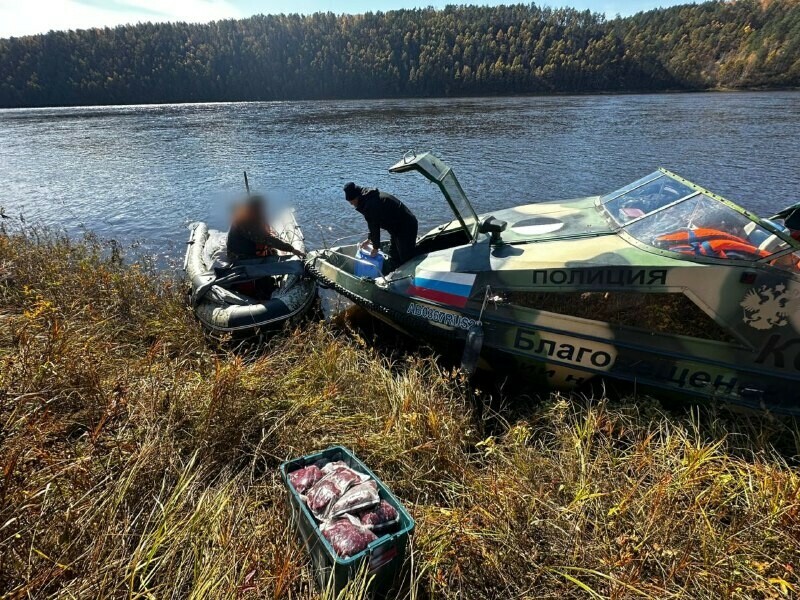 В Приамурье задержан браконьер перевозивший в лодке незаконно добытое мясо