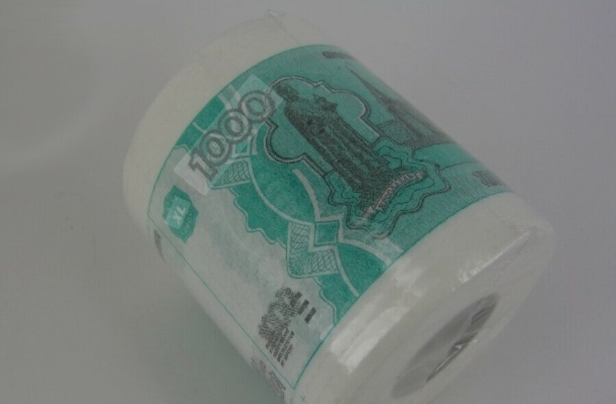 В России запретили туалетную бумагу с изображением денег