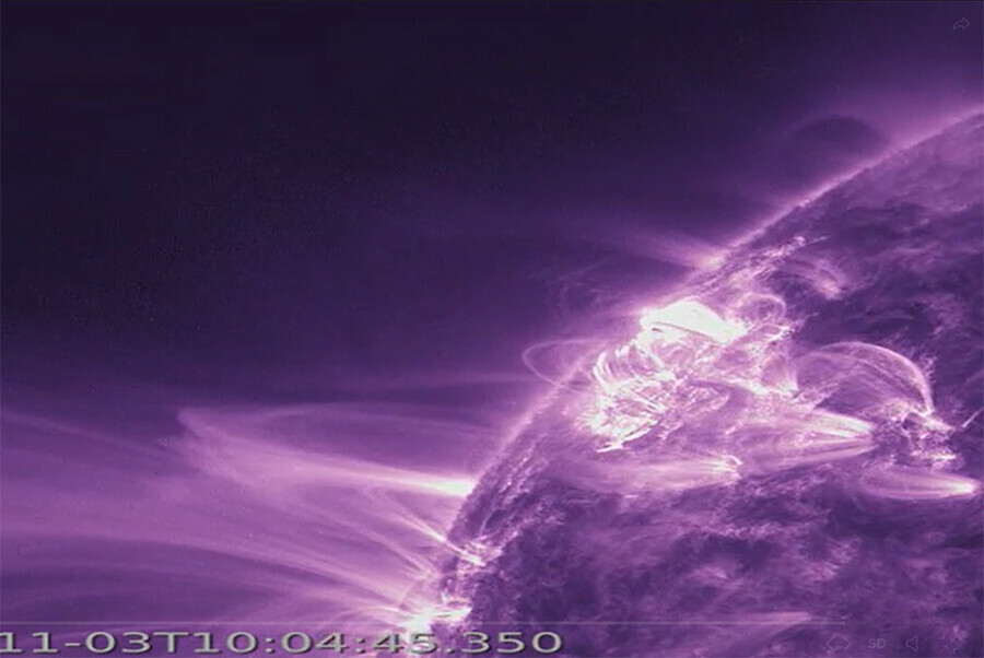 Ученые сильный взрывной процесс произошел на Солнце