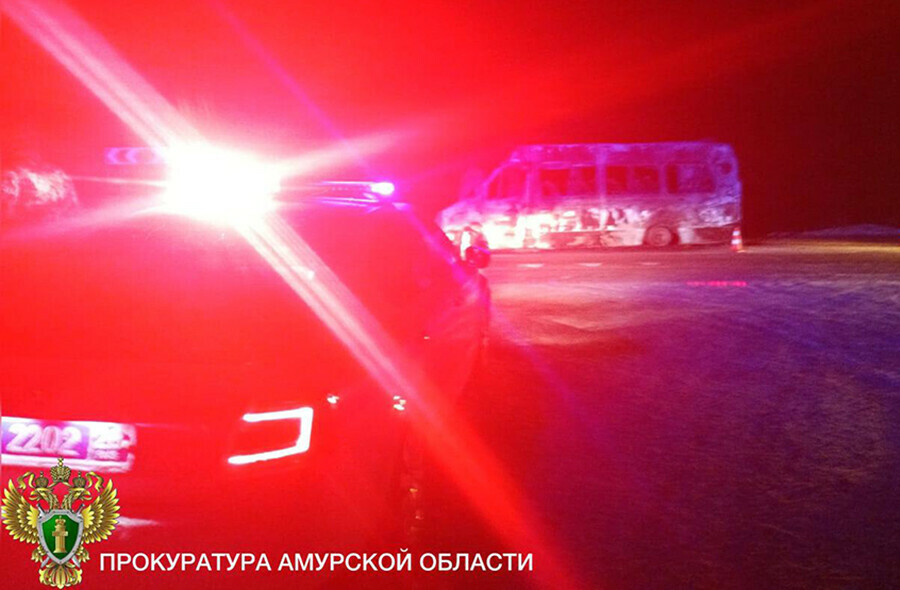 Двое в больнице в Амурской области организована проверка по факту ДТП с участием пассажирского автобуса