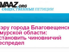 Благовещенцы собирают подписи за снятие с должности начальника городского управления ЖКХ