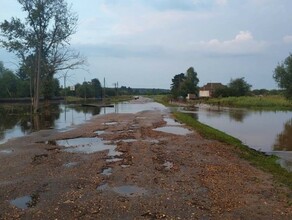 В Октябрьском районе подтопило села введен режим ЧС фото