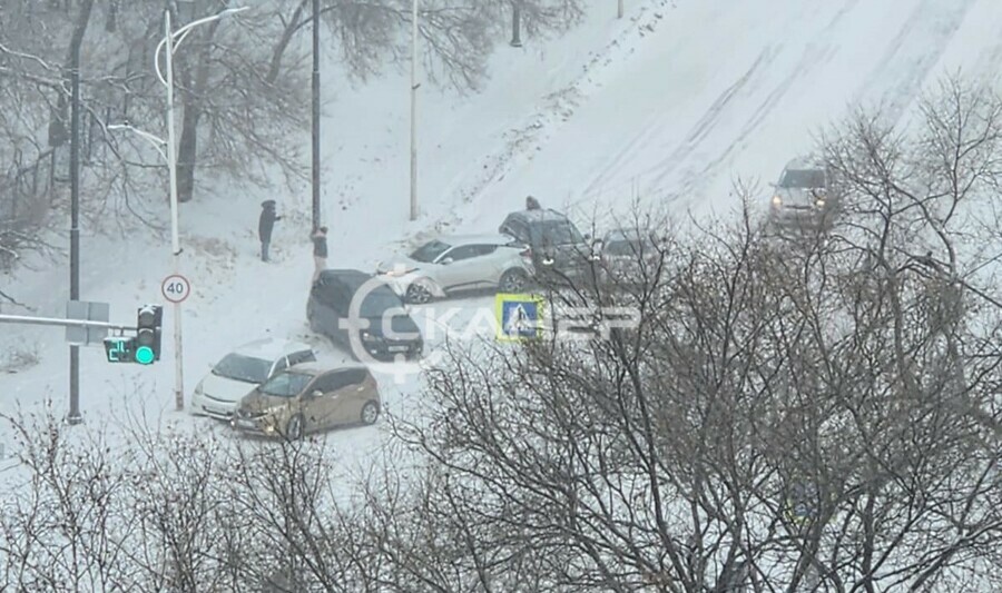 Массовое ДТП с 6 авто произошло в Благовещенске