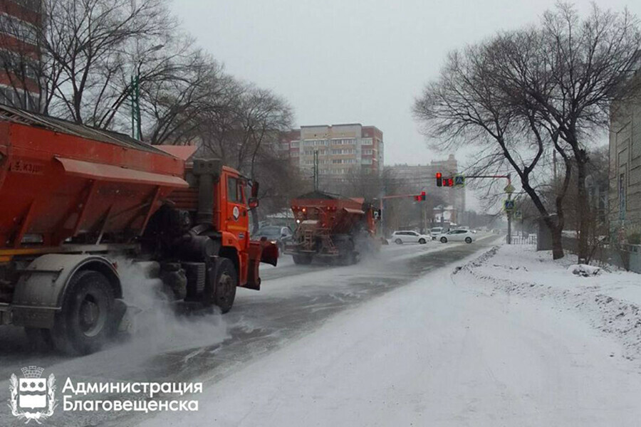 Кто из благовещенцев решил выйти на борьбу со снегом