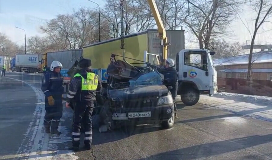 В Благовещенске в ДТП погиб водитель