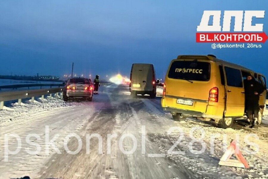 ДТП произошло на подъезде к Благовещенску 