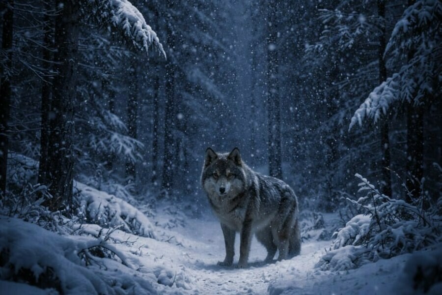 На льду следы были жители севера Приамурья сообщают о приходе хищников 