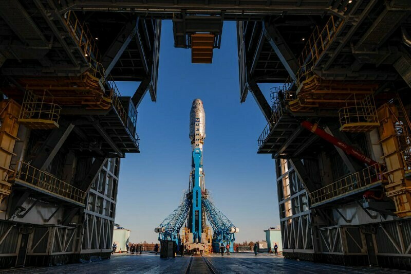 Роскосмос показал красивые снимки ракеты готовой к взлету с космодрома Восточный