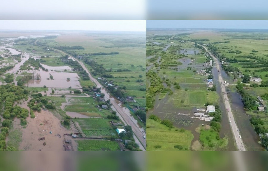 Обстановка в подтопленных селах Октябрьского района нормализуется 