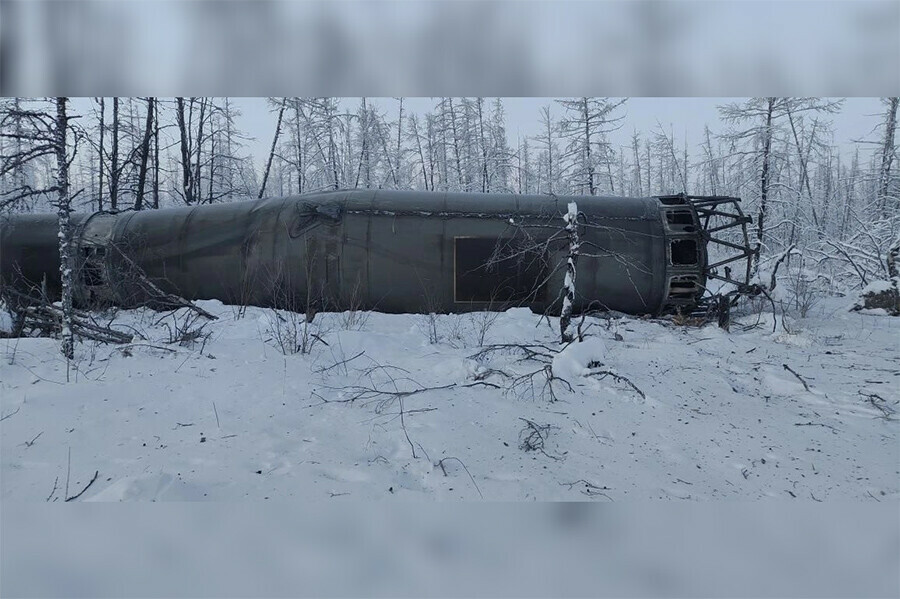В Якутии обнаружен фрагмент ракеты Союз21б запущенной с космодрома Восточный фото видео