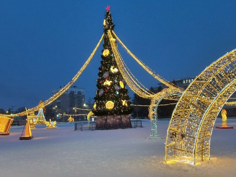 Жители Благовещенска задались вопросом почему на площади в Новый год не появилась обещанная ледяная лошадь лабиринт и цифры 2026
