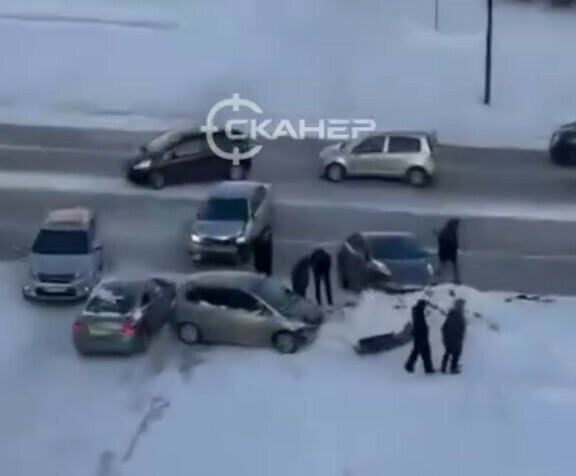 В Благовещенске произошло массовое ДТП 