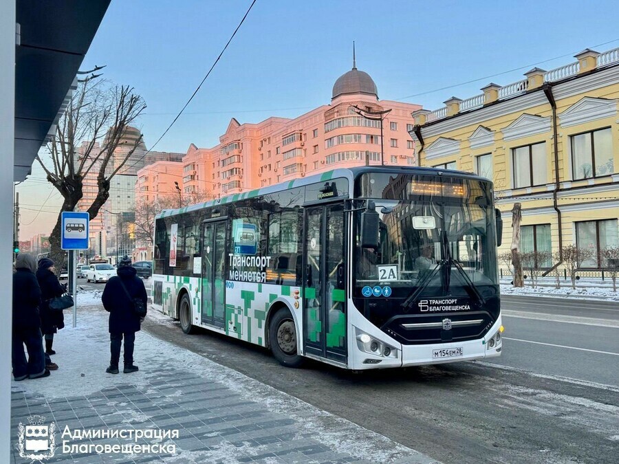График движения автобусов в Благовещенске в первые дни года изменится