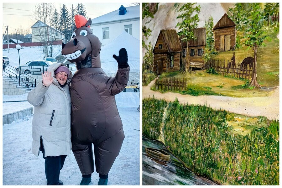 В Приамурье глава округа удивила всех расписав стены в своем доме