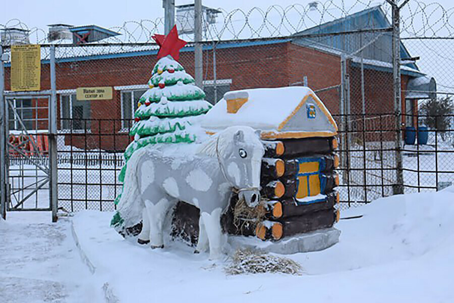 В Амурской области умельцы сотворили новогоднюю сказку за колючей проволокой фото 