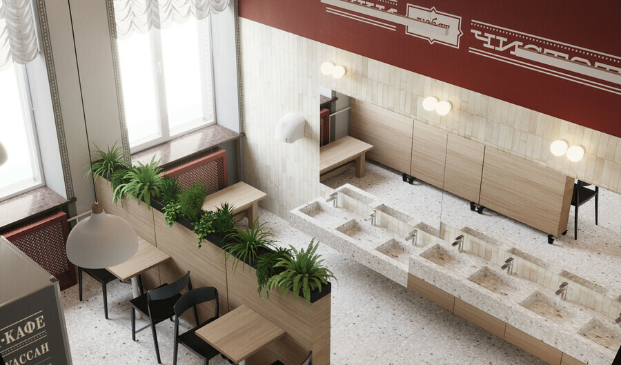 Отсылки к эпохе 18001900х годов в старинном здании Алексеевской гимназии вместо столовой появится кафе фото проекта