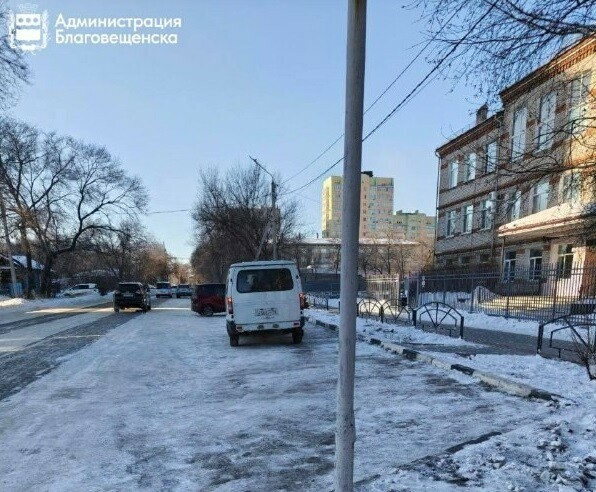 Власти Благовещенска попросили до 2200 освободить от машин определенные участки города