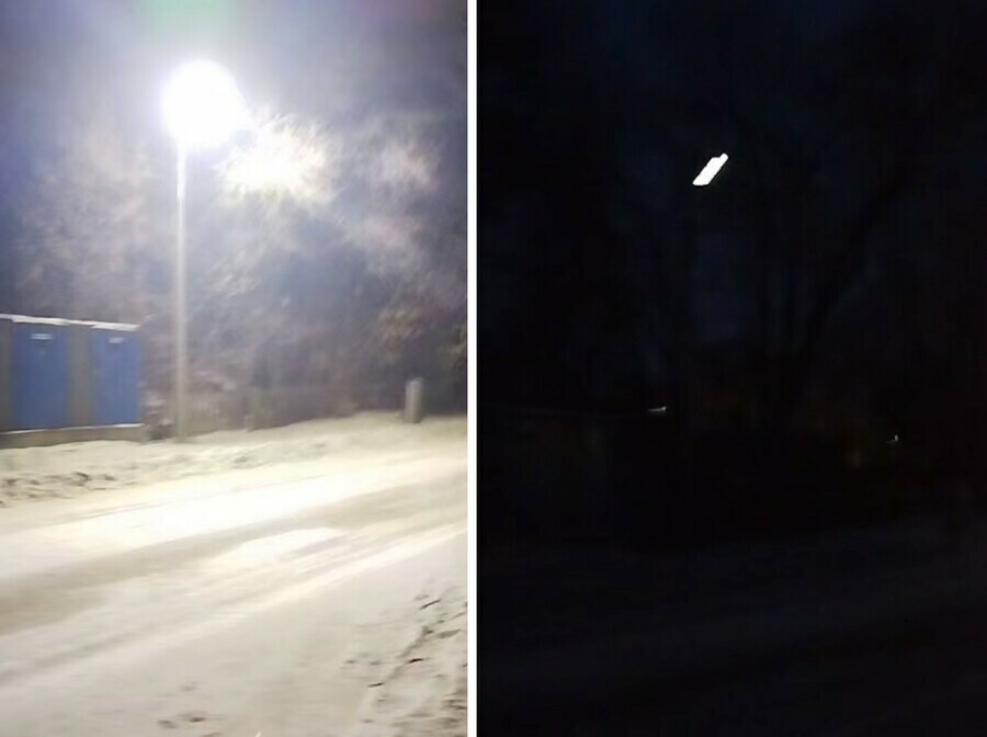 Амурчан начал нервировать уличный фонарь видео