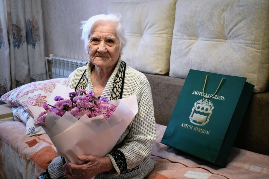 Жительница Приамурья отметила 104й день рождения фото