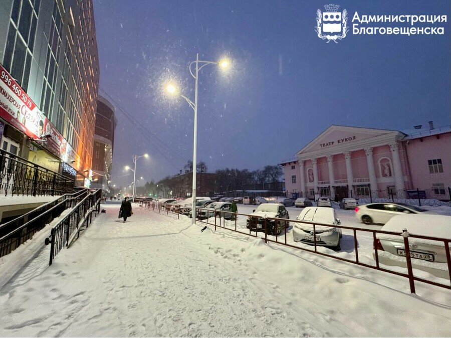Нужно наращивать темпы уборки тротуаров после снегопадов заявили власти Благовещенска