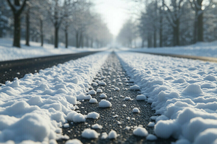 Мэрия Благовещенска устроила несанкционированный склад убранного с улиц снега в Чигирях 