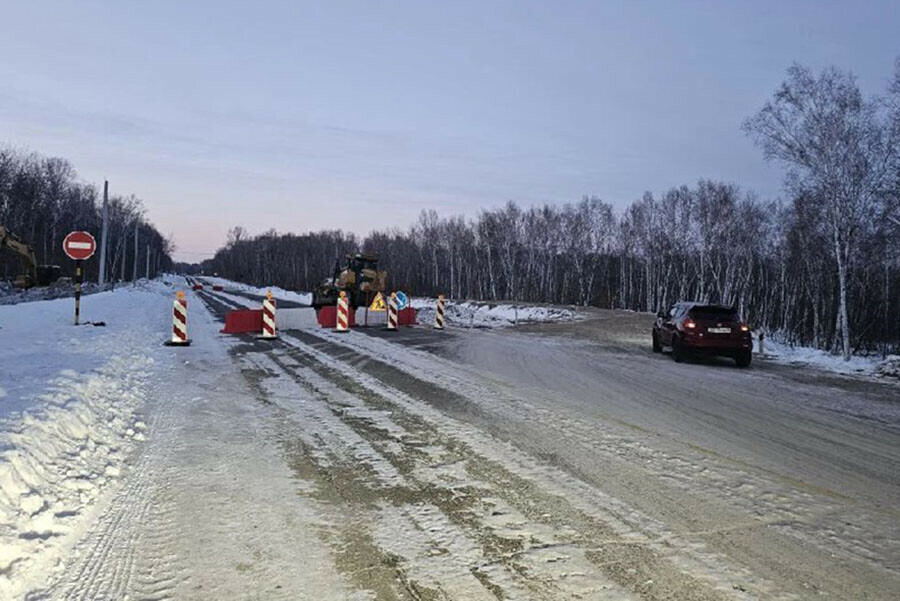  Еще один участок трассы Благовещенск  аэропорт перевели на объезд