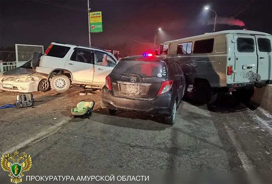 Прокуратура проводит проверку по факту массового жесткого ДТП с пострадавшими в Белогорске видео