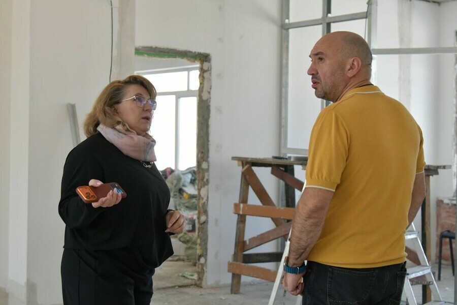 В Благовещенске продолжается глобальный ремонт лицея  6