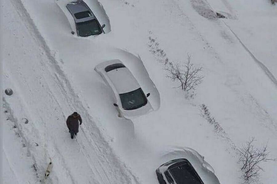 Снегопад в Москве стал одним из самых сильных за всю историю наблюдений фото видео