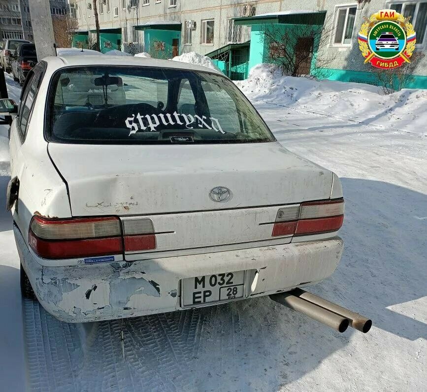 В Благовещенске полицейские остановили автомобилиста чья машина издавала слишком громкие звуки видео