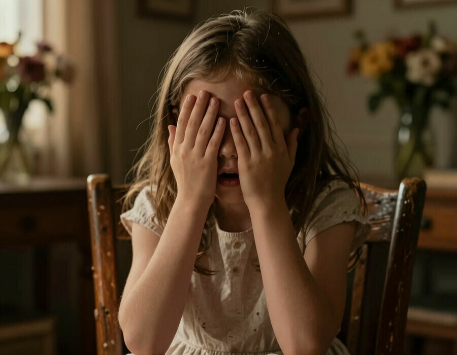 В многодетной семье обнаружили девочкумаугли