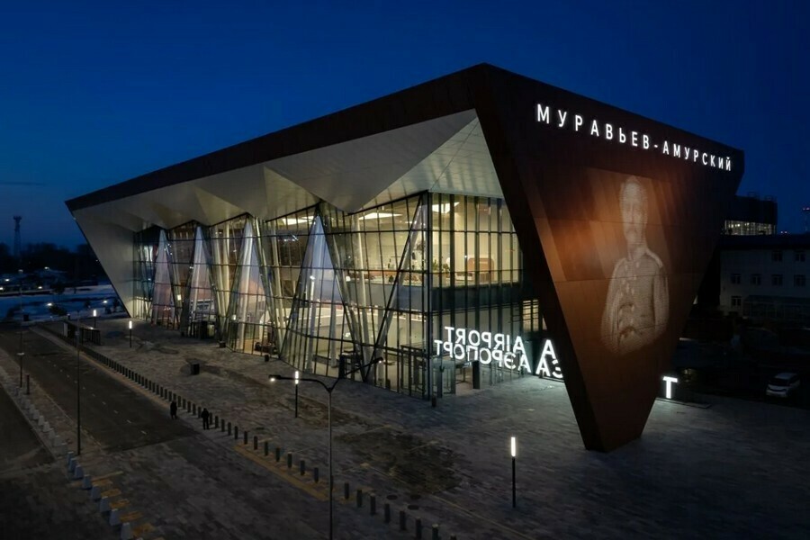 Новый международный терминал аэропорта Благовещенска показали в преддверии открытия фото