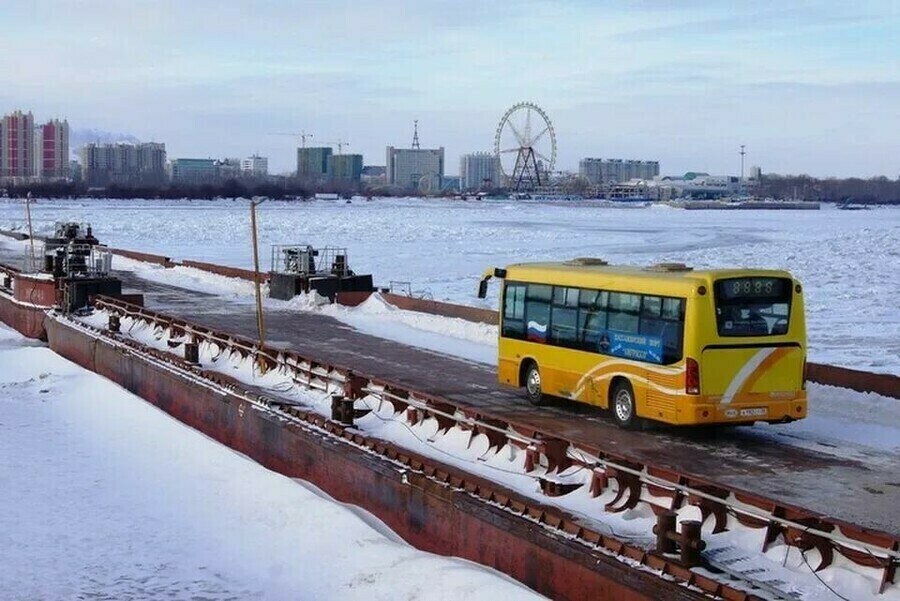 В Китае готовятся закрывать понтонный мост между Благовещенском и Хэйхэ