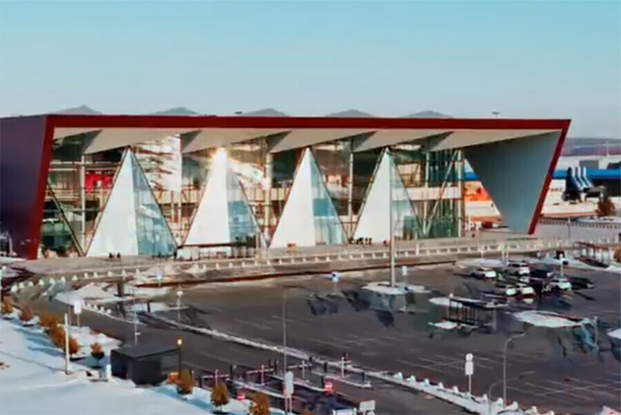 Фишки нового терминала Благовещенского аэропорта сняли на видео