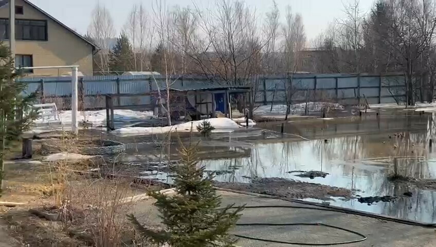 В черте Благовещенска продолжается подтопление земельных участков вода подходит к жилым домам фото видео