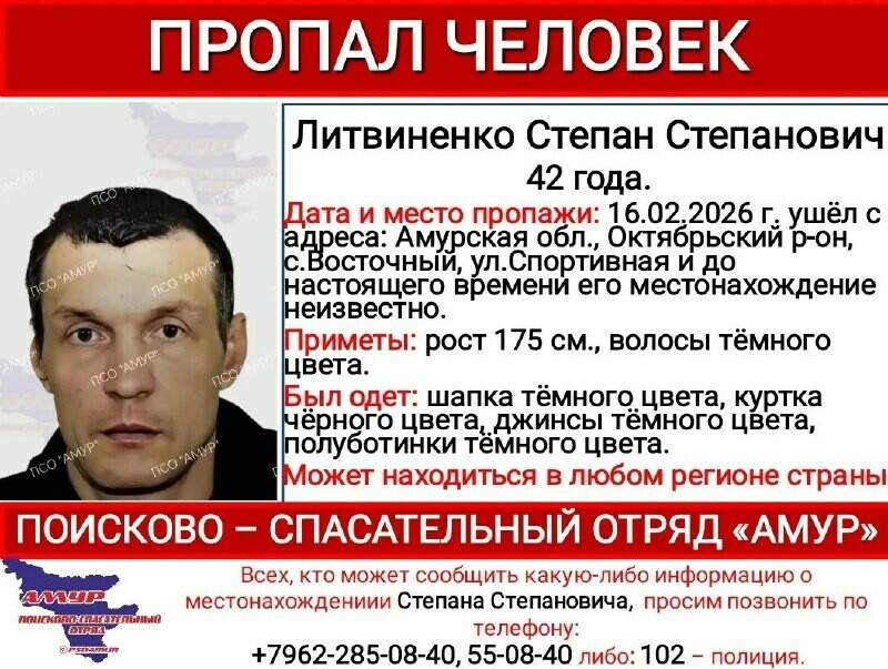 Он просто сел в поезд и пропал жителя Приамурья ищут в других регионах 