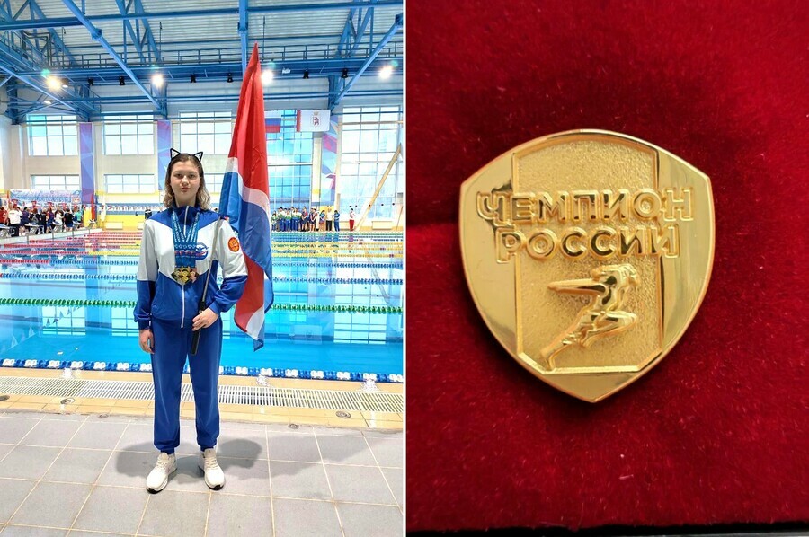 Историческое золото Приамурья пловчиха Ульяна Косицына впервые стала чемпионкой России в спорте ЛИН