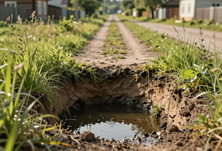 Пьяный водитель с тремя пассажирами угодил в дорожную яму в Амурской области