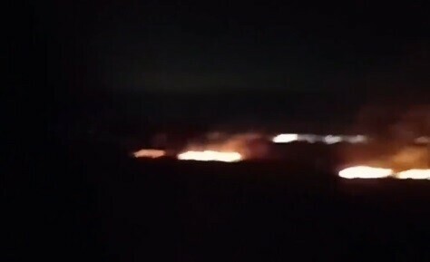 Первый пал возник недалеко от Благовещенска видео 