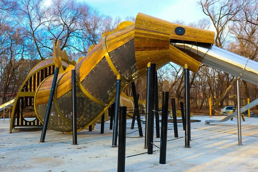 Появились фотографии из нового парка Благовещенска который вскоре назовут Амурский лес