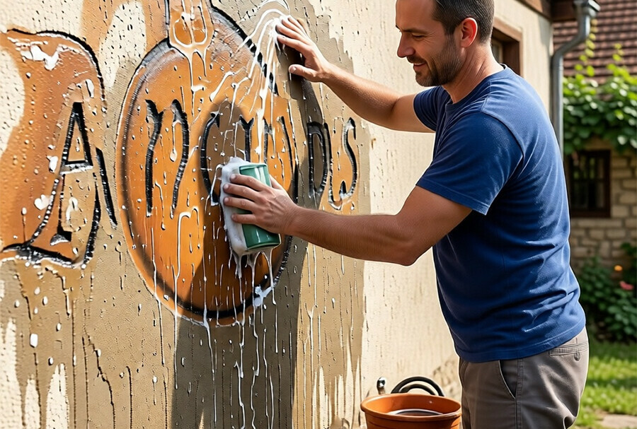 УМВД почему нельзя стирать странные надписи и символы со стен