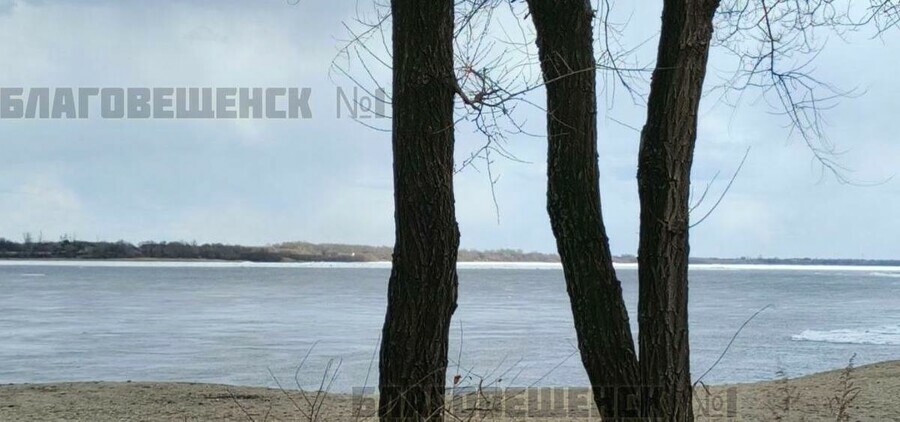 Лед на Зее  в черте Благовещенска тронулся в очень ранние сроки