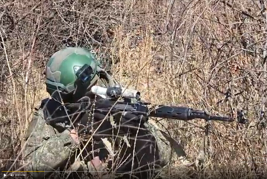 Военные ВВО показали работу снайперов видео