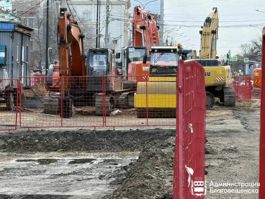 В Благовещенске для большого ремонта закроют и перекопают перекресток Красноармейская  Шевченко схемы движения автобусов