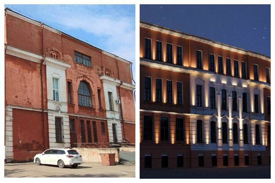 В Благовещенске на улице Горького закончен ремонт кровли на старинном здании