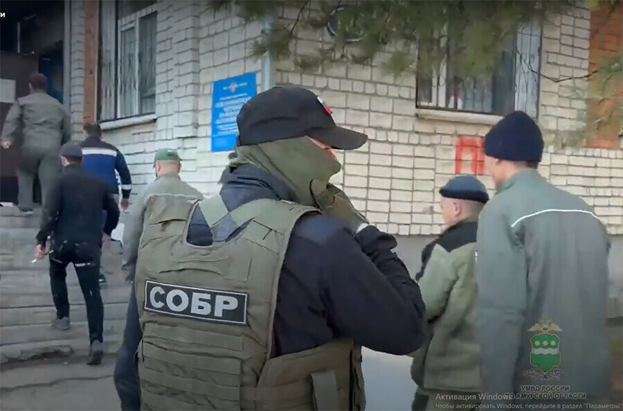 В Благовещенске полиция отлавливала нарушителеймигрантов Сколько их выдворят видео